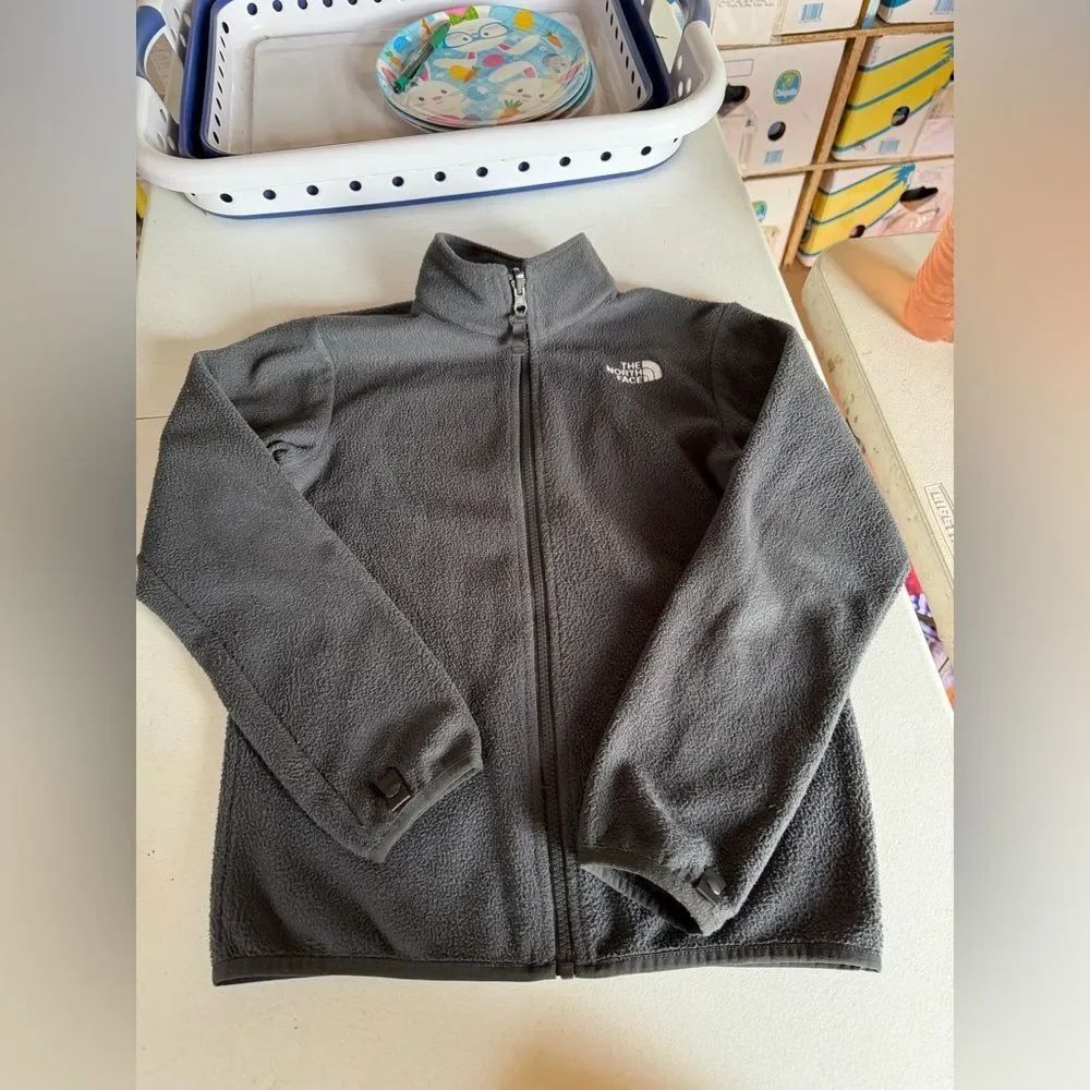 The NorthโFace Kids Charcoal Fleece Jacket